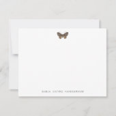 Moth Classic Personalized Stationery Note Kaart Notitiekaartje (Voorkant)