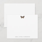 Moth Classic Personalized Stationery Note Kaart Notitiekaartje (Voorkant / Achterkant)