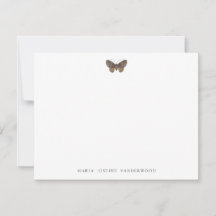 Moth Classic Personalized Stationery Note Kaart