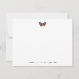Moth Classic Personalized Stationery Note Kaart Notitiekaartje
