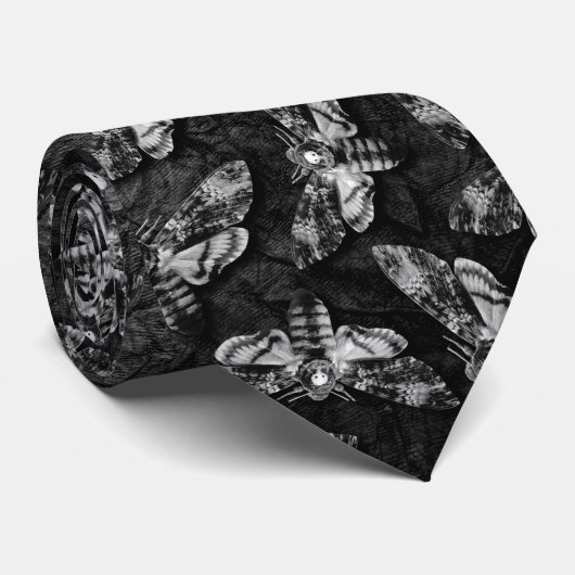 Moth Collector Death Head Hawkmoth Gothic Gothic G Stropdas (Opgerold)
