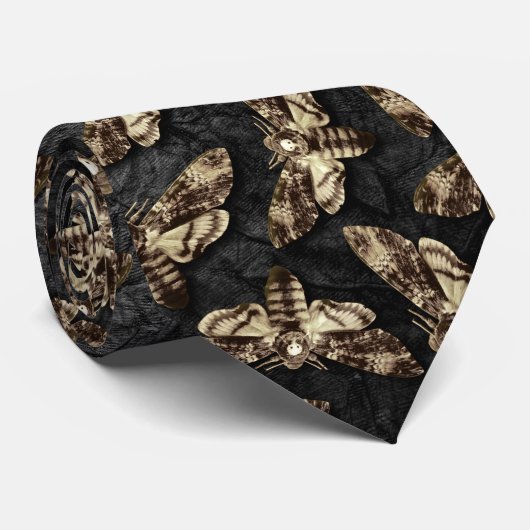 Moth Collector Death Head Hawkmoth Gothic Gothic G Stropdas (Opgerold)