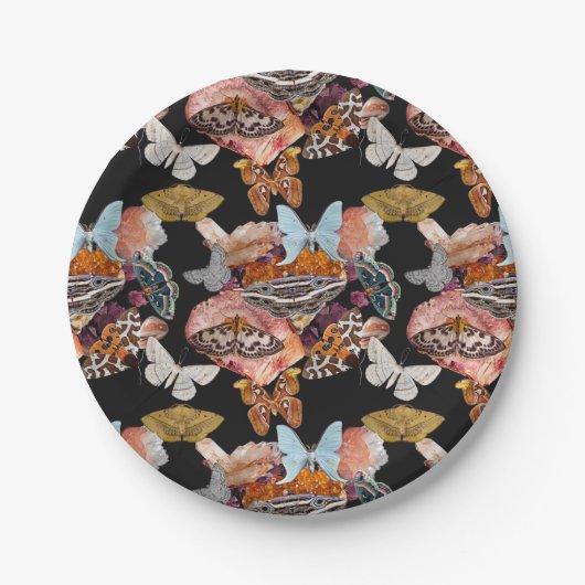 Moth Cotillion | Goblincore Witchy Paper Bord (Voorkant)