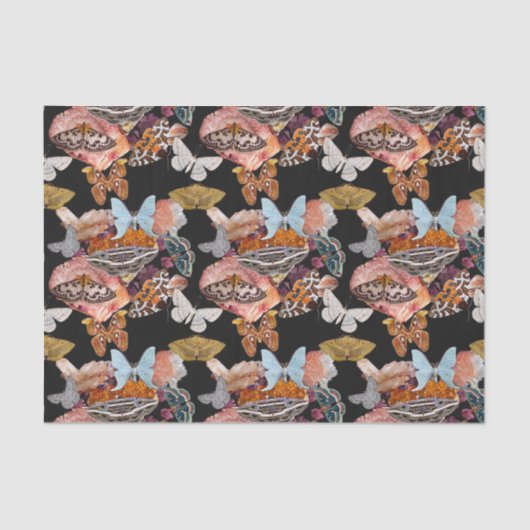 Moth Cotillion | Goblincore Witchy-weefselpapier Tissuepapier (Voorkant)