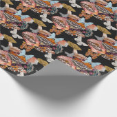 Moth Cotillion | Goblincore Witchy Wrapping Paper Cadeaupapier (Hoek)