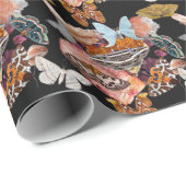Moth Cotillion | Goblincore Witchy Wrapping Paper Cadeaupapier (Rol Hoek)