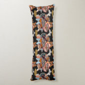 Moth Cotillion | Lange-hoofdpijp Goblincore Lichaamskussen (Achterkant (Verticaal))