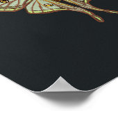 Moth cottagecore insect kunst poster (Hoek)