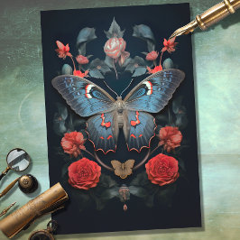 Moth Dark Academia 2 Decoupage papier