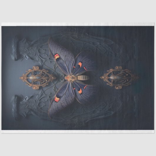 Moth Dark Academia 3 Decoupage papier (Voorkant)