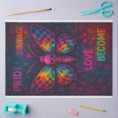Moth - Empowering Words Decoupage Paper LGBTQ Tissuepapier (Craft)
