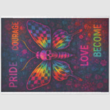 Moth - Empowering Words Decoupage Paper LGBTQ