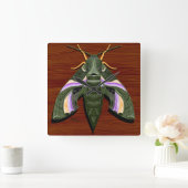 Moth Emrelibaas Vierkante Klok (Huis)