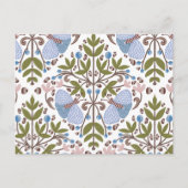 Moth floral pattern briefkaart (Voorkant)