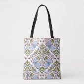 Moth floral pattern canvas tas (Voorkant)