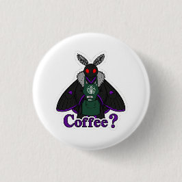 Moth Full Of Coffee Ronde Button 3,2 Cm