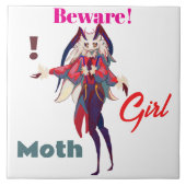Moth girl anime tegeltje (Voorkant)