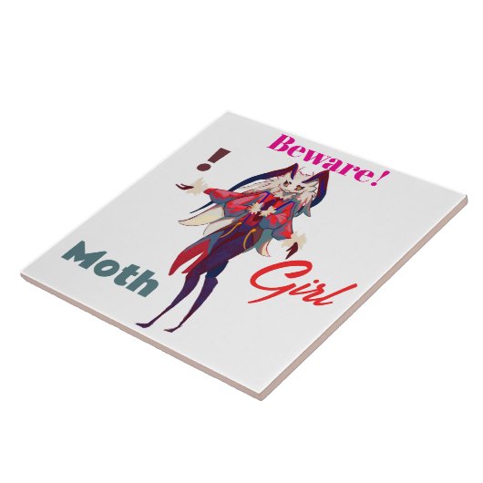 Moth girl anime tegeltje (Zijkant)