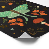 moth in boho stijl. poster (Hoek)