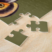 Moth Insect Art Goblincore Saturnia Witchy Green Legpuzzel (Zijkant)