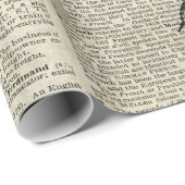 Moth Insect  Illustratie op oude boekpagina Cadeaupapier (Rol Hoek)