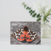 Moth Magic: Garden Tiger Moth postcard Briefkaart (Staand voorkant)