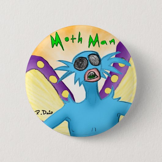 Moth Man Button (Voorkant)