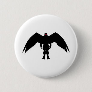 Moth Man Ronde Button 5,7 Cm