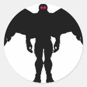 Moth Man Ronde Sticker