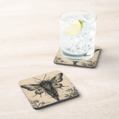 Moth man Sepia Legend Myth PA Bier Onderzetter (Rechterzijde)