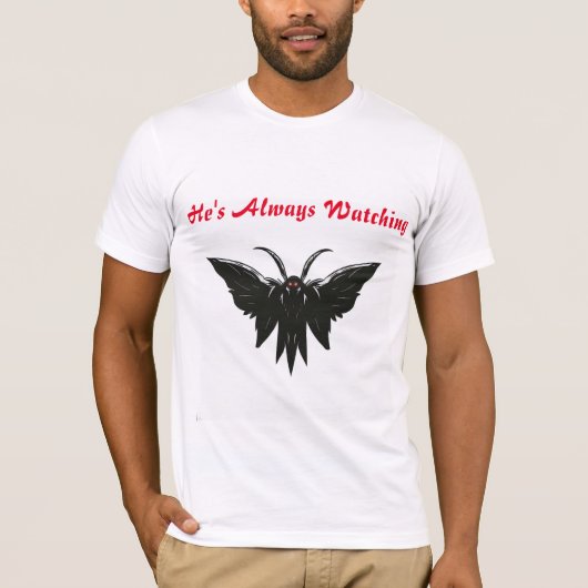 Moth Man T-shirt (AI gegenereerd) (Voorkant)