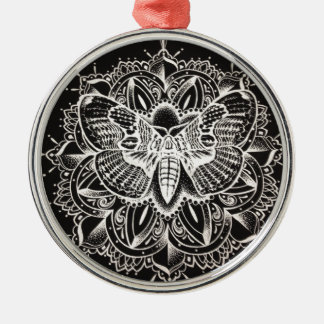 Moth Mandala Metalen Ornament