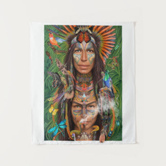 Moth Mannen Shamen Wandkleed