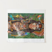 Moth Mannen Shamen Wandkleed (Voorkant (horizontaal))