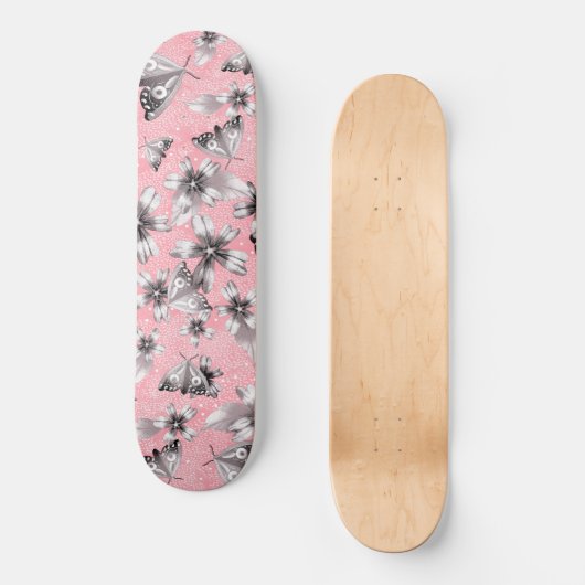 Moth Meadow Persoonlijk Skateboard (Voorkant)