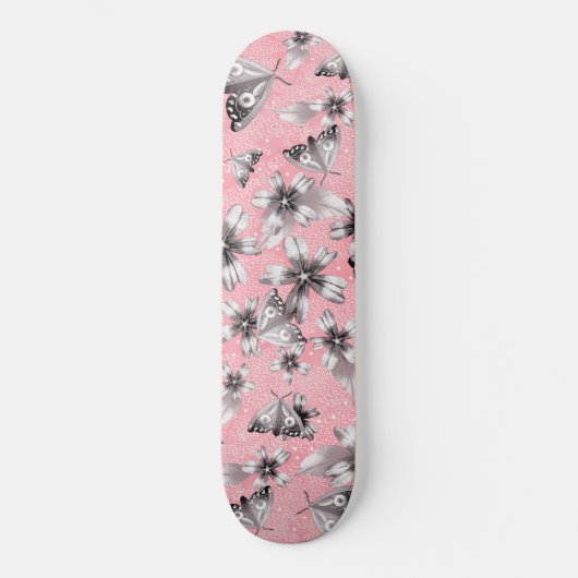 Moth Meadow Persoonlijk Skateboard (Voorkant)