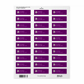 Moth Mullein Wildflower Return Address Label (Full Sheet)