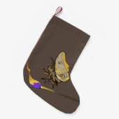 Moth naar een vlam kleine kerstsok (Voorkant (Hangend))