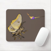 Moth naar een vlam muismat (Met muis)