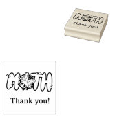 Moth, night butterfly thank you! rubberstempel (Gestempeld)