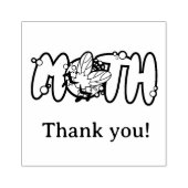 Moth, night butterfly thank you! rubberstempel (Afrduk)