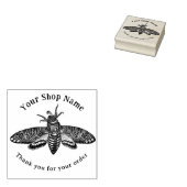Moth of Death Sjabloon Small Business Rubberstempel (Gestempeld)