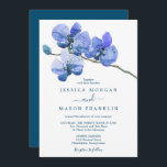 Moth Orchid Wedding Invitation Kaart<br><div class="desc">Nodig je vrienden en familie uit met deze mooie huwelijksuitnodiging! Bewerk eenvoudig de tekst om perfect te werken voor uw speciale dag! Bekijk het hele Moth Orchid collectie voor meer bijpassende items!</div>