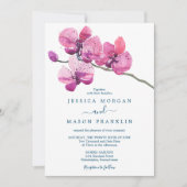 Moth Orchid Wedding Invitation Kaart (Voorkant)