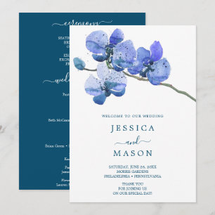 Moth Orchid Wedding Programma