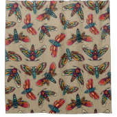 Moth Pattern Douchegordijn (Voorkant)