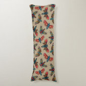 Moth Pattern Lichaamskussen (Voorkant Verticaal)