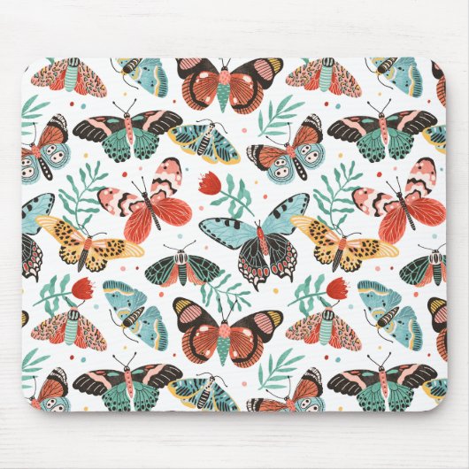 Moth Pattern Muismat (Voorkant)