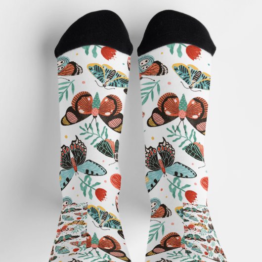 Moth Pattern Sokken (Top)