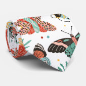 Moth Pattern Stropdas (Opgerold)